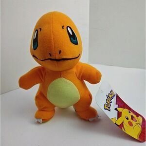 Pokemon Charmander Plush 6 Inch Orange Fire Type Stuffed Animal NWT 2021